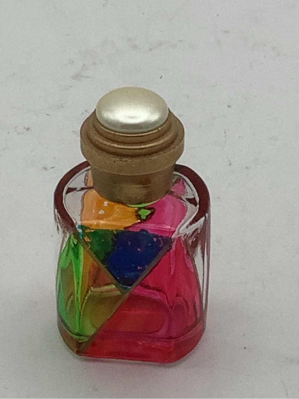 Multi-Color Murano Glass Mini Perfume Bottle
